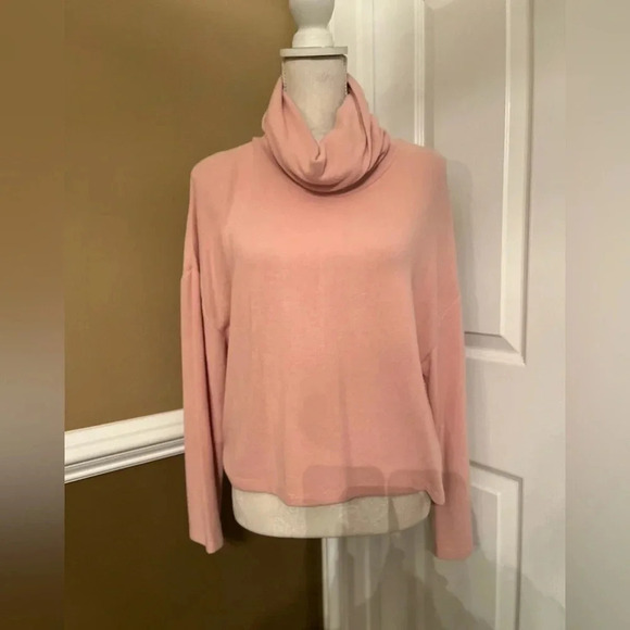 Z Supply The Soft Spun Skimmer Mock Pullover Light Pink Size XS - Picture 2 of 11